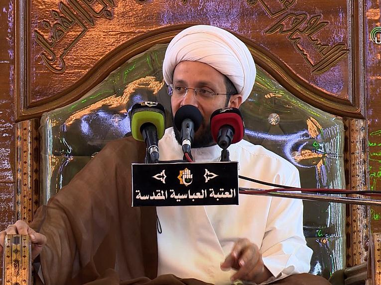 محاضرة الشيخ عبد الصاحب الطائي في الصحن العباسي الشريف 17 رمضان 1439هـ